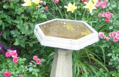 Birdbaths enhance the garden experience (Garden Making photo)