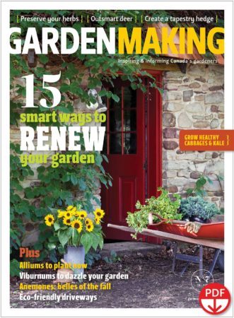 We have 15 smart ways for you to renew your garden. In the 70 pages of useful articles and inspiring photos, you'll find: