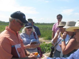 Garden writers at the 2016 tasting in the fields at Stokes trial garden in St. Catharines, Ontario