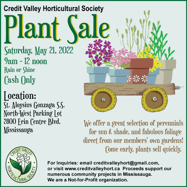 Credit Valley Horticultural Society plant sale 2022